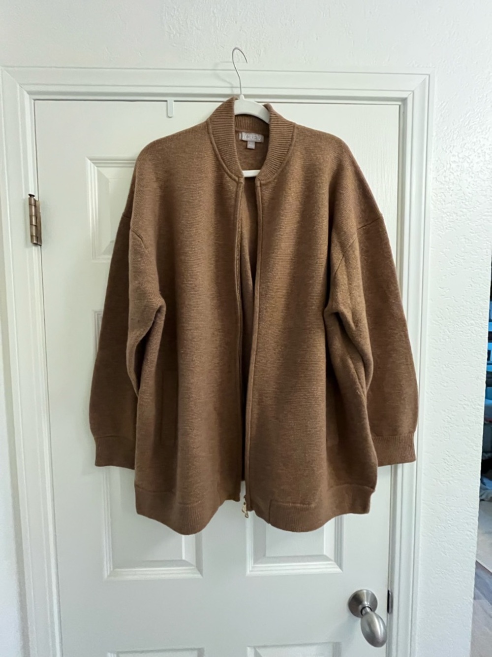 Jcrew Wool Zip Sweater Jacket